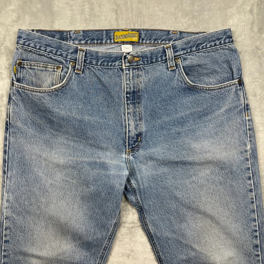 Diamond Gusset Jean Co‎ Regular Fit Mens 40x32 Blue Denim Jeans Made in USA